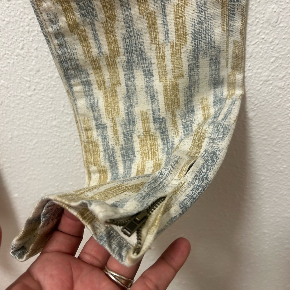 Free People Ivory Ikat Pants Womens Size 29 - Picture 4 of 6